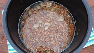 гречка с шампиньонами в мультиварке