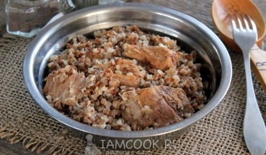 Рецепт гречки с тушенкой в кастрюле
