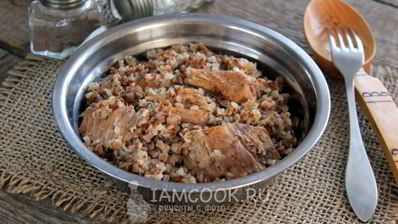 гречка с тушенкой в кастрюле