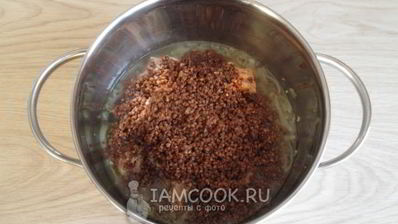 гречка с тушенкой в кастрюле