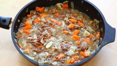 гречка с тушенкой в сковороде