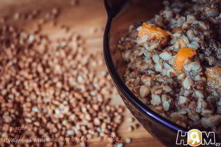 Гречка с тыквой и печенью