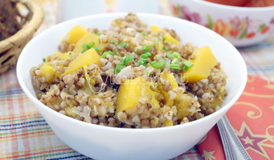 Рецепт гречки с тыквой