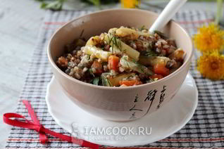 Гречка со стручковой фасолью