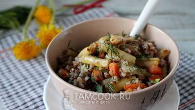 гречка со стручковой фасолью