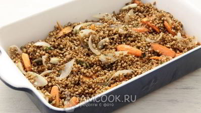 гречка со свининой в духовке