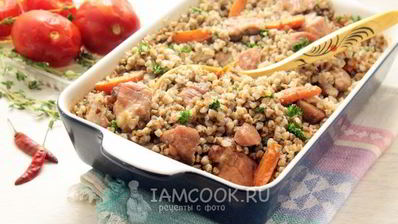 гречка со свининой в духовке