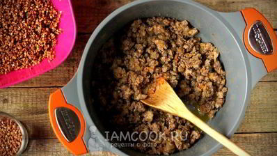 гречка со свиным фаршем