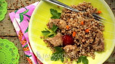 гречка со свиным мясом в духовке