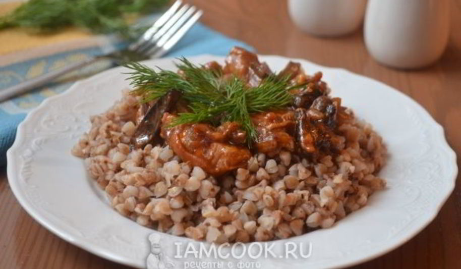 Рецепт гречки в томатно-горчичном соусе