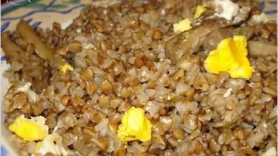 гречневая каша с белыми грибами