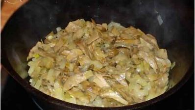 гречневая каша с белыми грибами