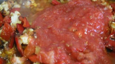 гречневая каша с болгарским перцем и фаршем