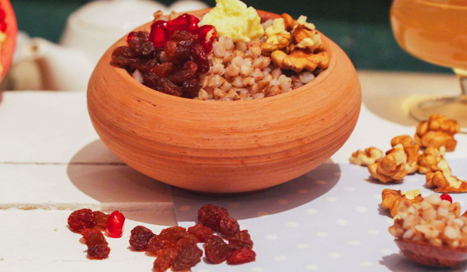 Рецепт гречневой каши с гранатом