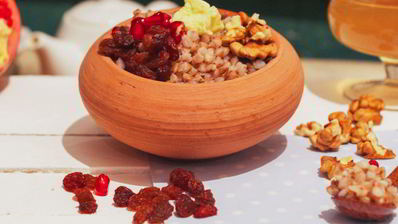 гречневая каша с гранатом