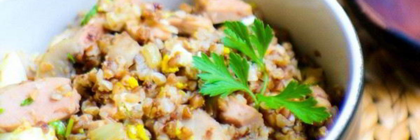 Гречневая каша с грибами по-боярски