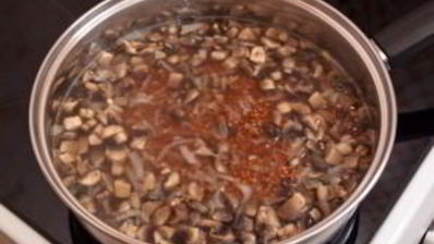 гречневая каша с грибами