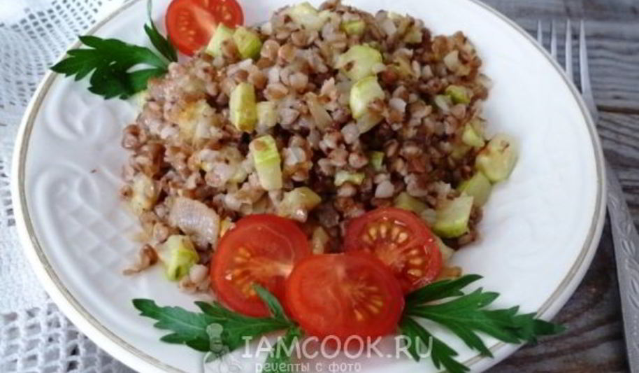 Рецепт гречневой каши с кабачком