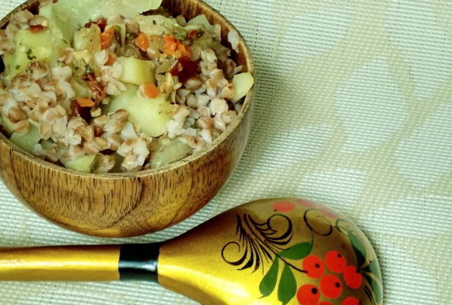 Гречневая каша с картофелем