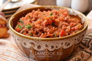 Гречневая каша с овощами