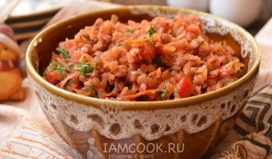 Рецепт гречневой каши с овощами