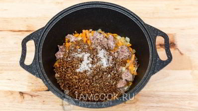 гречневая каша с тушенкой по-армейски