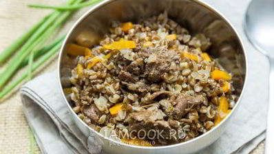 гречневая каша с тушенкой по-армейски