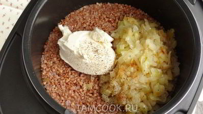 гречневая каша со сливочным сыром в мультиварке