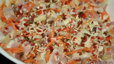 гречневая каша со свининой и овощами