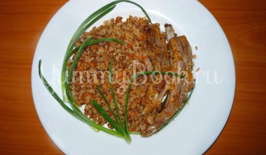 Рецепт гречневой каши со свиными ребрышками из мультиварки