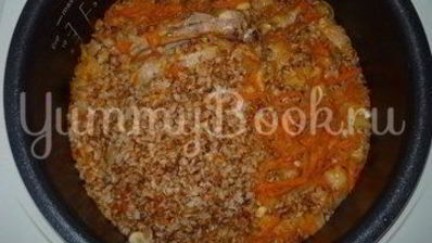 гречневая каша со свиными ребрышками из мультиварки