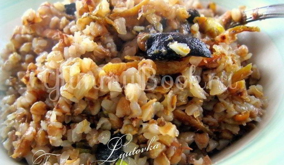 Рецепт каши гречневой с грибами