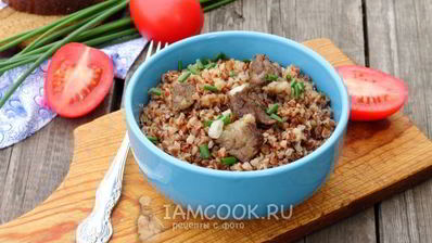 каша гречневая с мясом