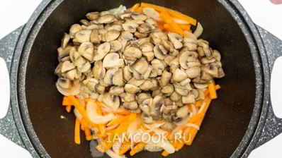 постная гречка с грибами