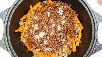 постная гречка с грибами