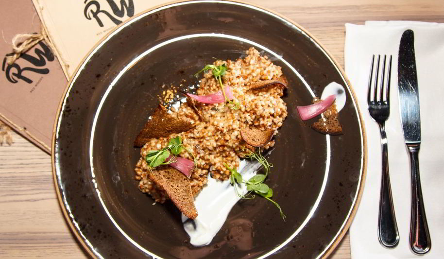 Рецепт сливочной гречки с говяжьим языком