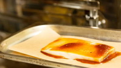 сливочная гречка с говяжьим языком