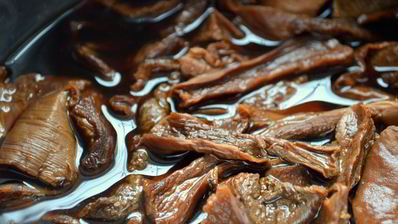 грибная каша в кабачке