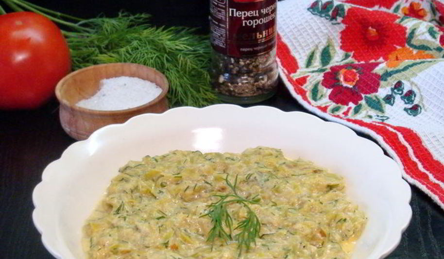 Рецепт кабачковой каши со сметаной по-венгерски февзелек