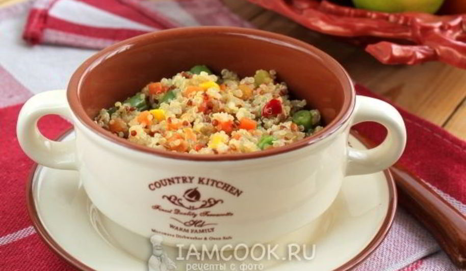 Рецепт каши из киноа с овощами