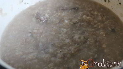 каша из многозерновых хлопьев с говядиной и сыром