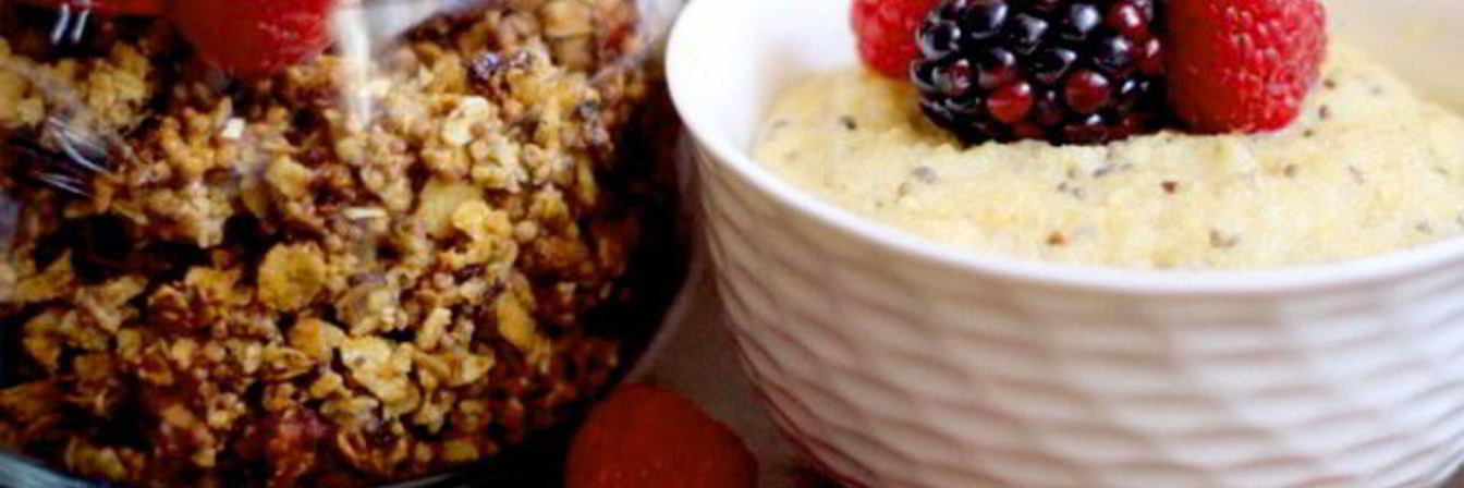 Каша из овсяных отрубей с семенами чиа