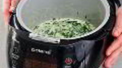 каша из шпината в мультиварке