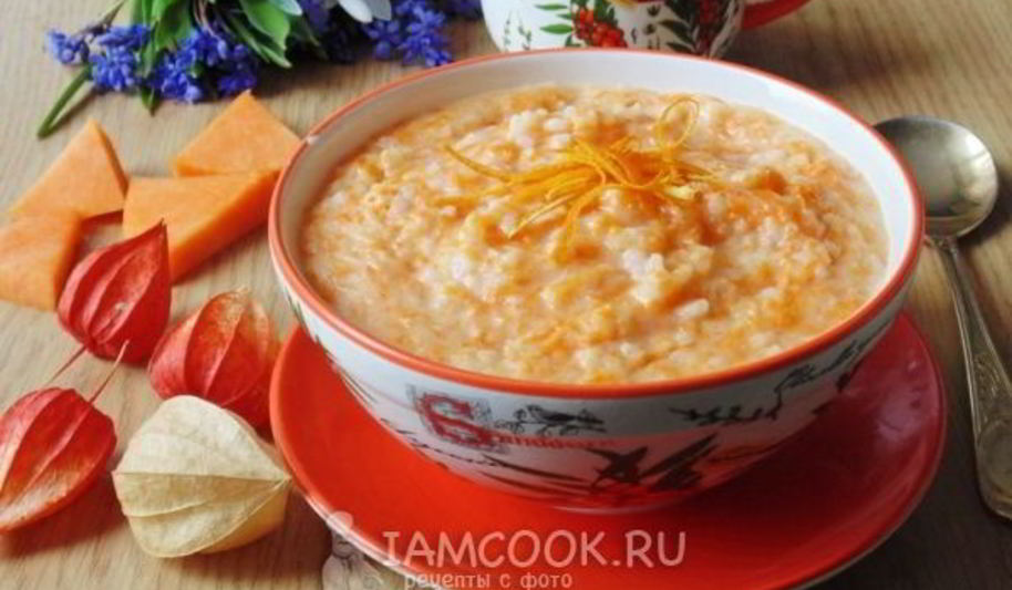 Рецепт каши из тыквы с рисом