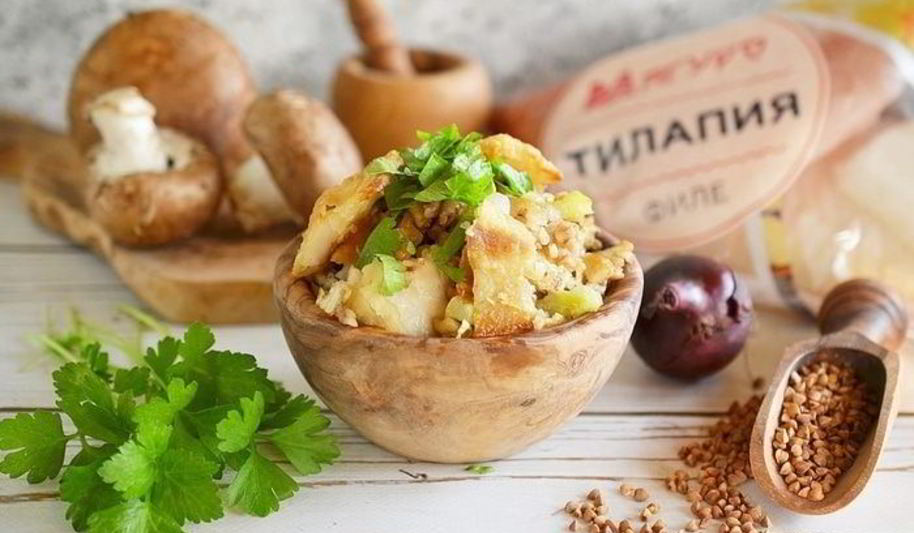 Рецепт каши по-сибирски постная с рыбой