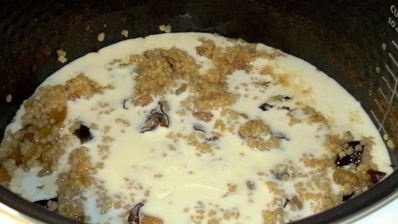 каша пшенная на яблочном соке