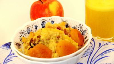 каша пшенная на яблочном соке