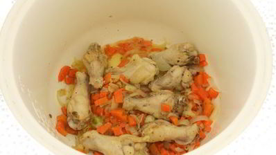 каша пшенная с куриными крылышками в мультиварке