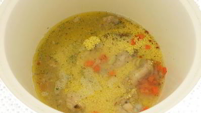 каша пшенная с куриными крылышками в мультиварке