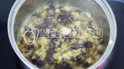 каша рисовая с бананом и черносливом